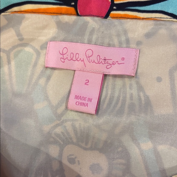 Lilly Pulitzer STUNNING Silk Lillypalooza Vibrant Balloon Sleeve Dress w/Belt 2 - Picture 5 of 8